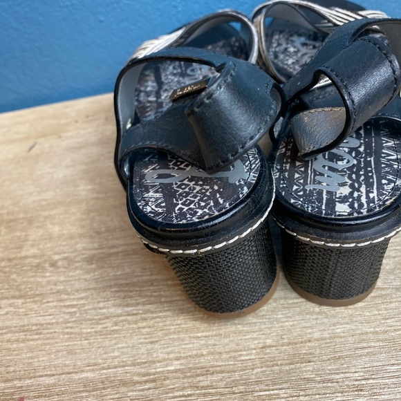 Sam Edelman platform shoes Black  With White - Picture 6 of 7